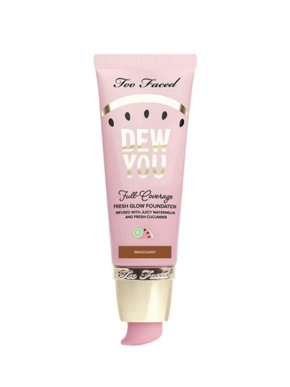 TOO FACED Tutti Frutti Dew You Fresh Glow Foundation MAHOGANY 1.35 fl oz